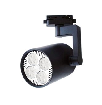 Šinski monofazni reflektor E27 crni LU35-2206