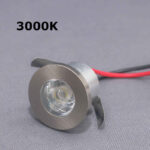 LED zvezdano nebo 1W 3000K krug mat hrom LU16-0103