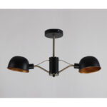 Luster 2xE14 crna-zlatna 6019/2