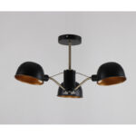 Luster 3xE14 crna-zlatna 6019/3