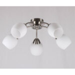 Luster 3xE27 mat hrom-bela 6003/5