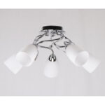 Luster 5xE14 hrom-bela 6004/5