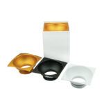 Nadgradna rozetna četvrtasta mat bela GU10 HDL-3161