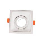 Ugradna rozetna kvadrat bela GU10 W1819-06