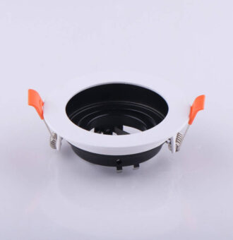 Ugradna rozetna okrugla bela-crna GU10 DL-5011