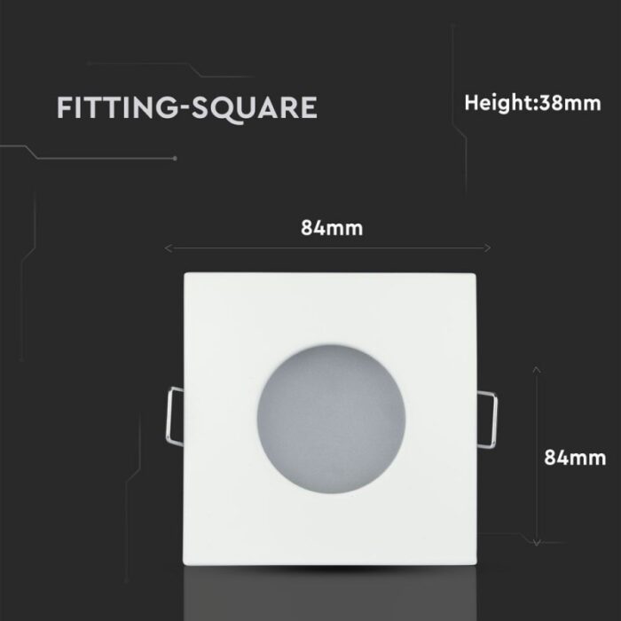 UGRADNA ROZETNA KVADRAT IP54 SKU3615 dimenzije