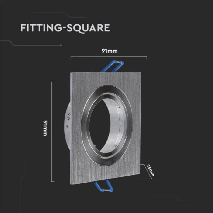 UGRADNA ROZETNA KVADRAT SKU3606 V-tac dimenzija