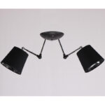 Luster 2xE27 hrom-crna 6021/2