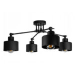 Luster 4xE27 crni 6031/4