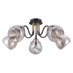 Luster 5xE27 mesing-crna 6034/5