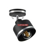 Luster spot lampa 1xE27 crna-hrom 6026/1