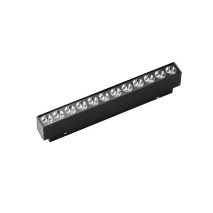 Magnetna šinska LED svetiljka tačkasta crna 12w VK-20-LB-12