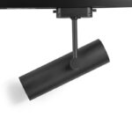 Šinski monofazni top GU10 crni LU35-2301