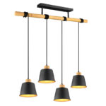 Visilica HARRIS 4xE27 crna mat 312700432