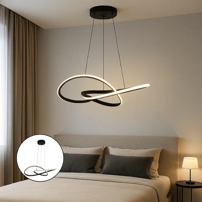 LED VISILICA 20W 3000K CRNA SKU 8012 002