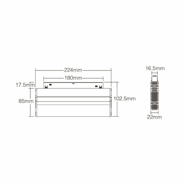 Magnetna šinska LED svetiljka tačkasta Dual White MG2-10F-RF-2