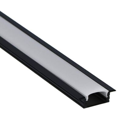 Aluminijumski led profil Crni ugradni LT100