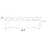 MAGNETNA SINSKA LED SVETILJKA 6W 36° 3CCT ULTRA SLIM dimenzije