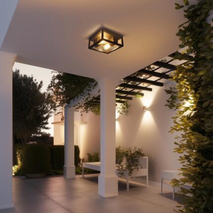 PLAFONJERA GARONNE 2XE27 IP44 601860242 trio lighting
