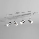 SPOT LAMPA ANGELO 4XGU10 IP44 880400406 dimenzije