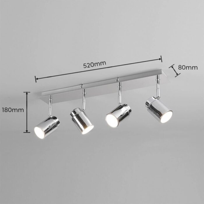 SPOT LAMPA ANGELO 4XGU10 IP44 880400406 dimenzije