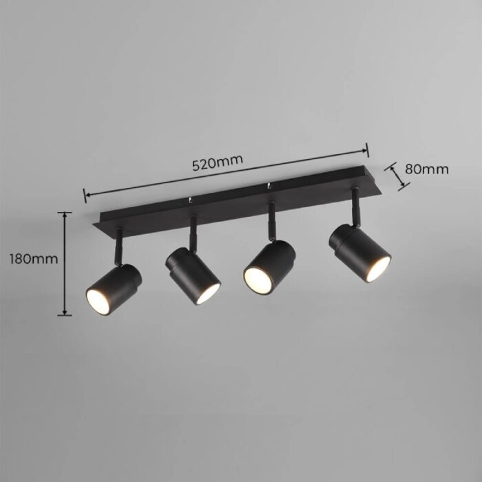SPOT LAMPA ANGELO 4XGU10 IP44 880400432 dimenzije