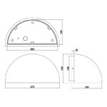 ZIDNA LAMPA MAAS 1XE27 262460166 dimenzije